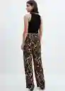 Pantalón Claudie Crudo Talla L Mujer Mango