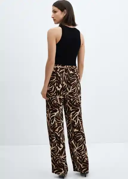 Pantalón Claudie Crudo Talla L Mujer Mango