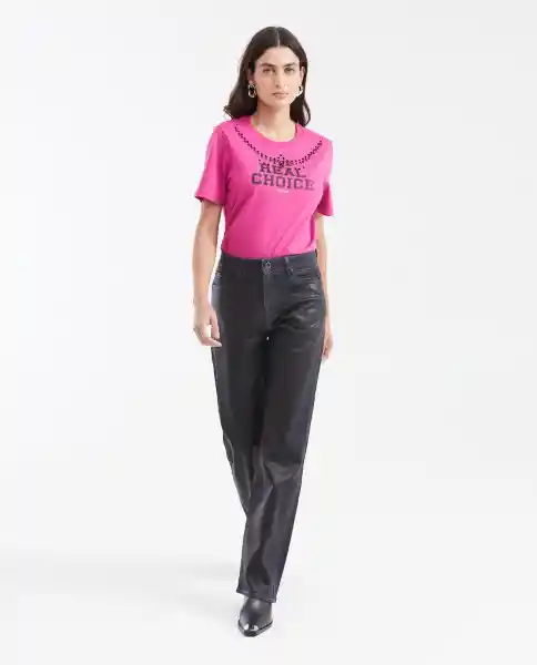 Camiseta Graphic Tee Embellishment Rosado Talla M Chevignon