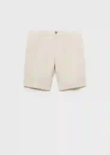 Bermuda Carp Crudo Talla 38 Hombre Mango