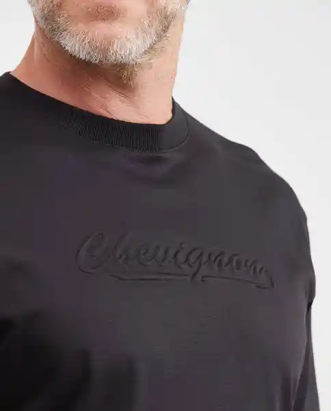 Camiseta Graphic Negro Sombrio Ultraoscuro Talla S Chevignon