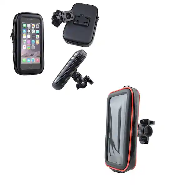 Soporte Celular Bicicleta Doble Bolsillo Xl 5.9 in