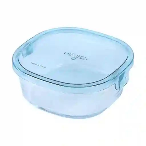 Contenedor Alimentos de Vidrio Resistente al Calor Azul Miniso