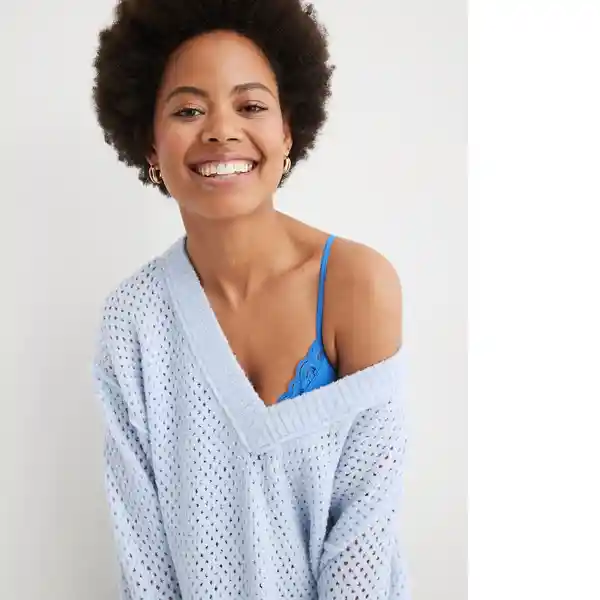 Buzo Azul Unico Aerie Talla Medium American Eagle