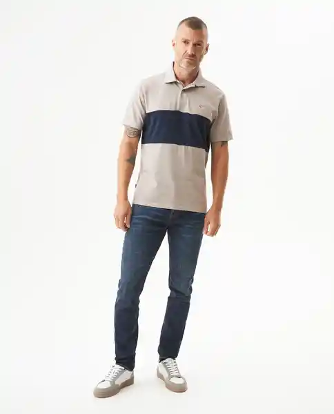 Camiseta Block Polo Beige Atmósfera Medio T XL Chevignon