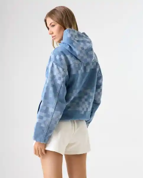 Chaqueta Mujer Azul Talla S 322G004_AZU114604 Americanino