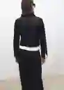 Chaqueta Sandy Negro Talla L Mujer Mango