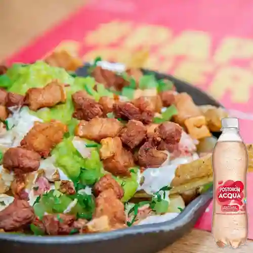 Combo Pork Fries + Acqua Manzana 400 ml