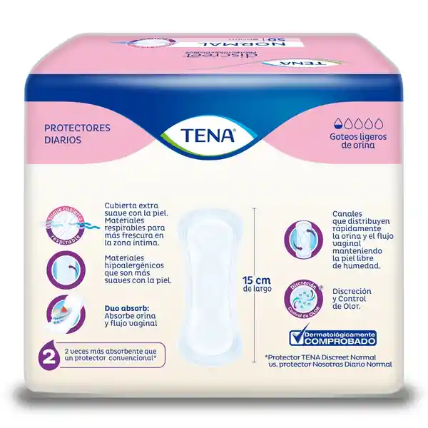 Discreet By Tena Protectores Diarios Normal