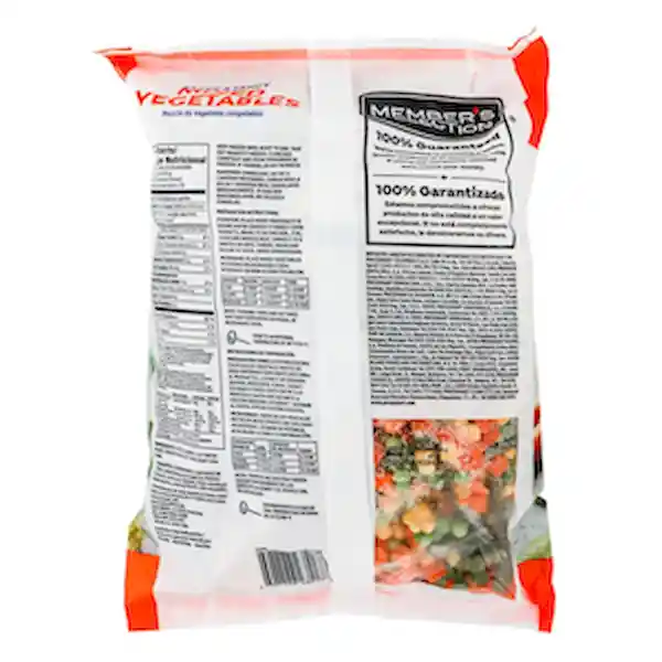 Members Selection Mezcla de Vegetales Congelados Grade a Fancy en Bolsa Resellable