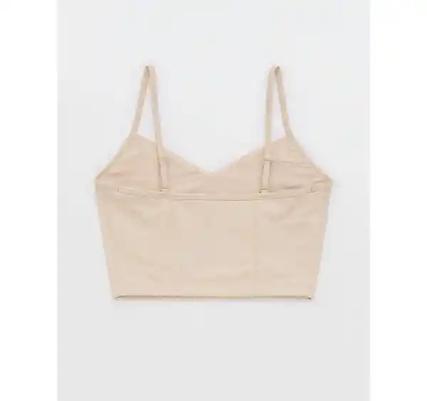 Top Deportivo Color Beige Talla Large American Eagle