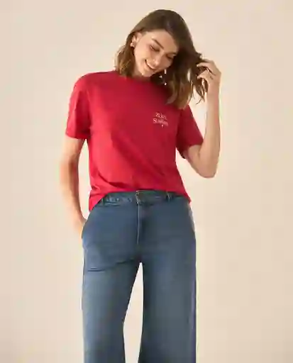 Camiseta Rojo Tango Oscuro Talla L 603G000 Esprit