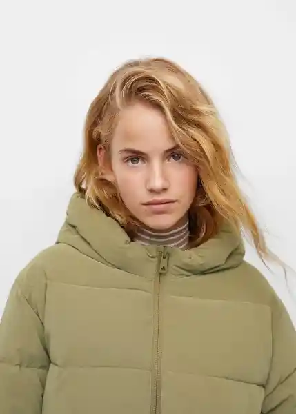 Abrigo Anorak Seller Khaki Talla 21 Teen Niñas Mango