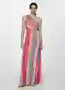 Vestido Piru2 Fucsia Talla XS Mujer Mango