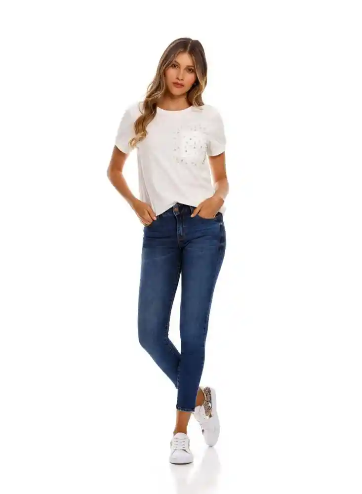 Jean Skinny Para Mujer Azul Talla 6 Arkitect