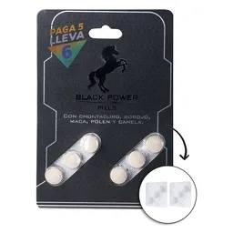 Black Power Energizante Pills Blanco