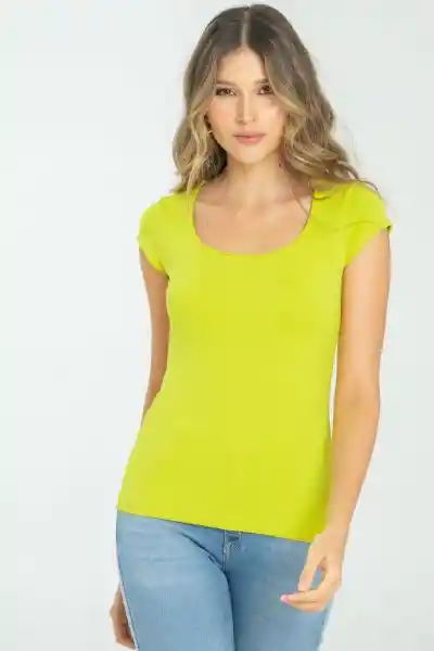 Camiseta Basica Gotera Color Verde Pistacho Talla XS Ragged