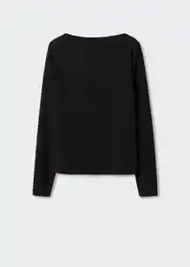 Camiseta Lilobar Negro Talla XS Mujer Mango