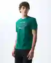 Camiseta Hombre Verde Talla M 841G004_VER195420 Americanino