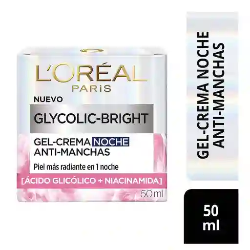 Crema Gel Noche Antimanchas Ácido Glicólico LOréal Paris 50 mL