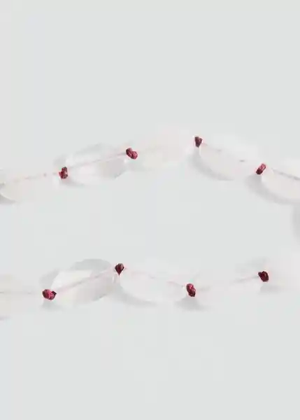Collar Ada Rojo Talla 99 Mujer Mango