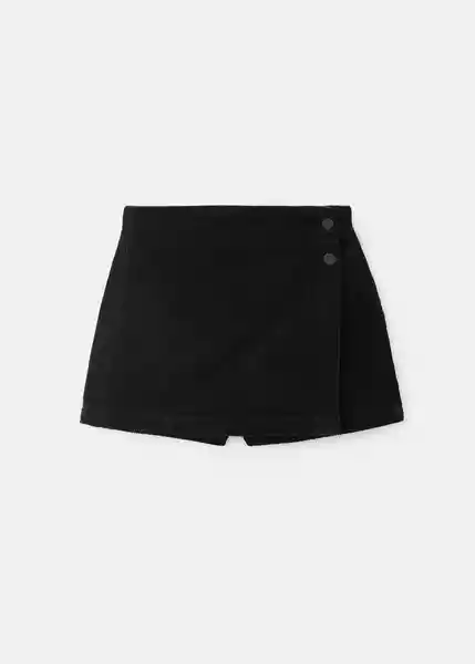 Short Petra Negro Talla 12 Niñas Mango