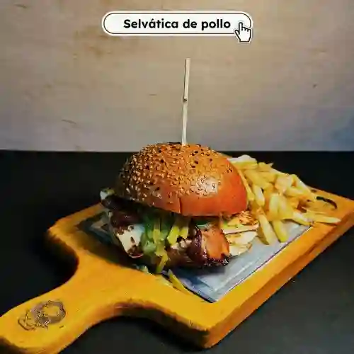 Burger Selvática de Pollo