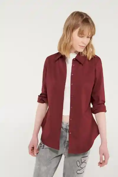 Koaj Blusa Manga Larga Rojo Violeta Tallas M