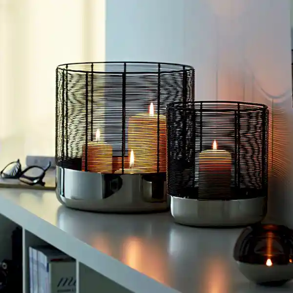 Philippi Candelabro Luna Cilindro Negro S