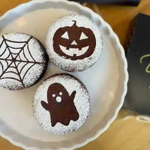 Torta brownie melcochuda halloween