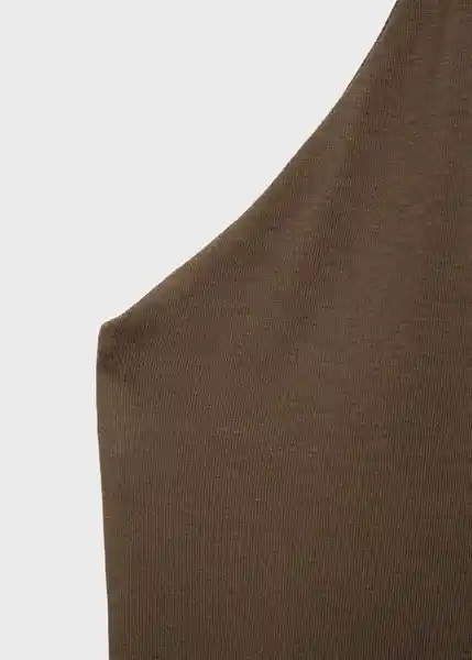 Vestido Bali Khaki Talla M Mujer Mango