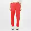 Pantalón Tiro Alto Bota Recta Rojo Talla 8 - 701587