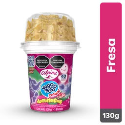 Yogo Yogo Alimento Lácteo Cereal Fresa Vaso 130 g