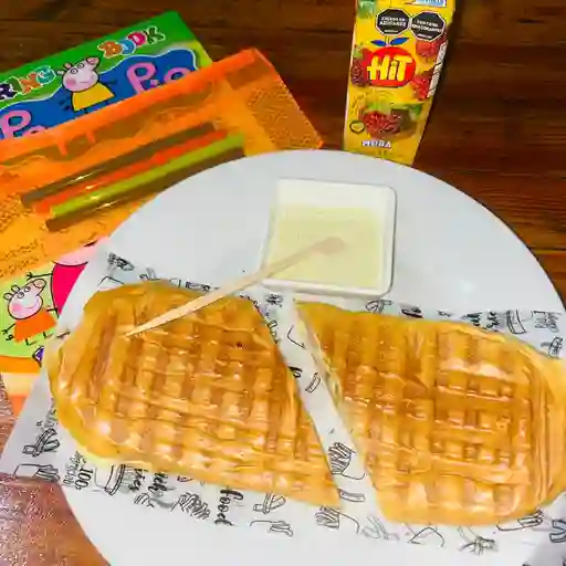 Sándwich de jamón y queso infantil