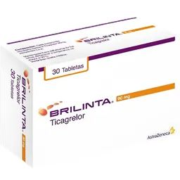 Brilinta Astra Zeneca Colombia 90 Mg 30C A M 103626 3 + Pae