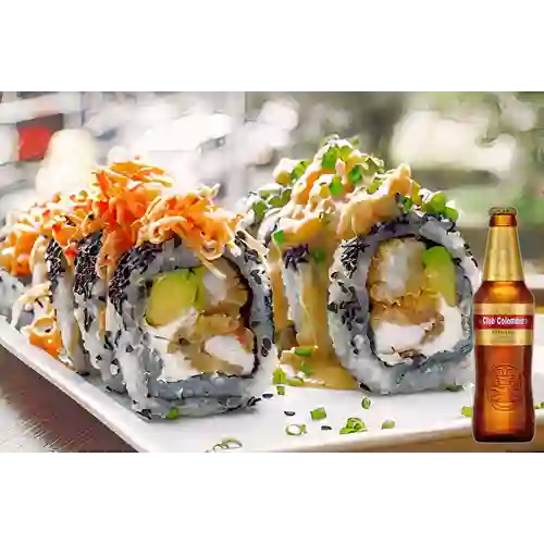 Combo Conde Roll Sushi Master +Club col. Dorada 350ml