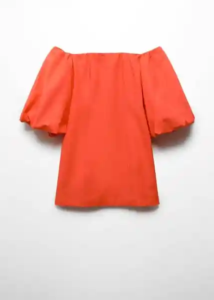 Vestido Tulipa Coral Talla Xl Mujer Mango