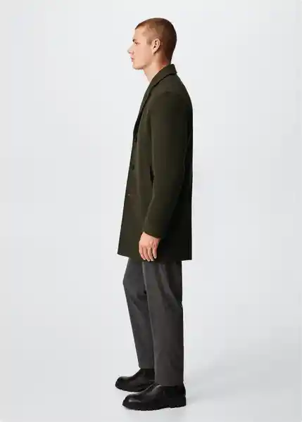 Abrigo Hake-I Dark Caza Talla XS Hombre Mango