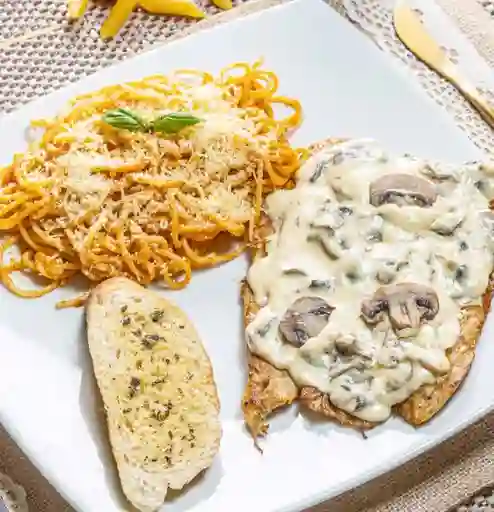 Pechuga con Champiñones