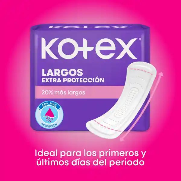 Protector Diarios Kotex Largos 48 Und
