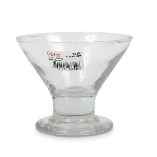 Cristar Copa Helado Fiesta 7 1/2 oz