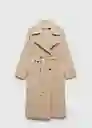 Saco Trench Trenchn Beige Talla 23 Niñas Mango