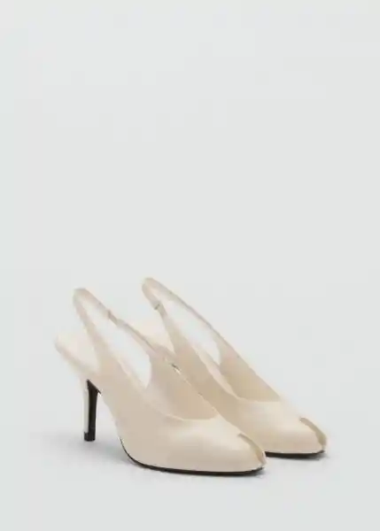 Zapatos Popa Crudo Talla 37 Mujer Mango