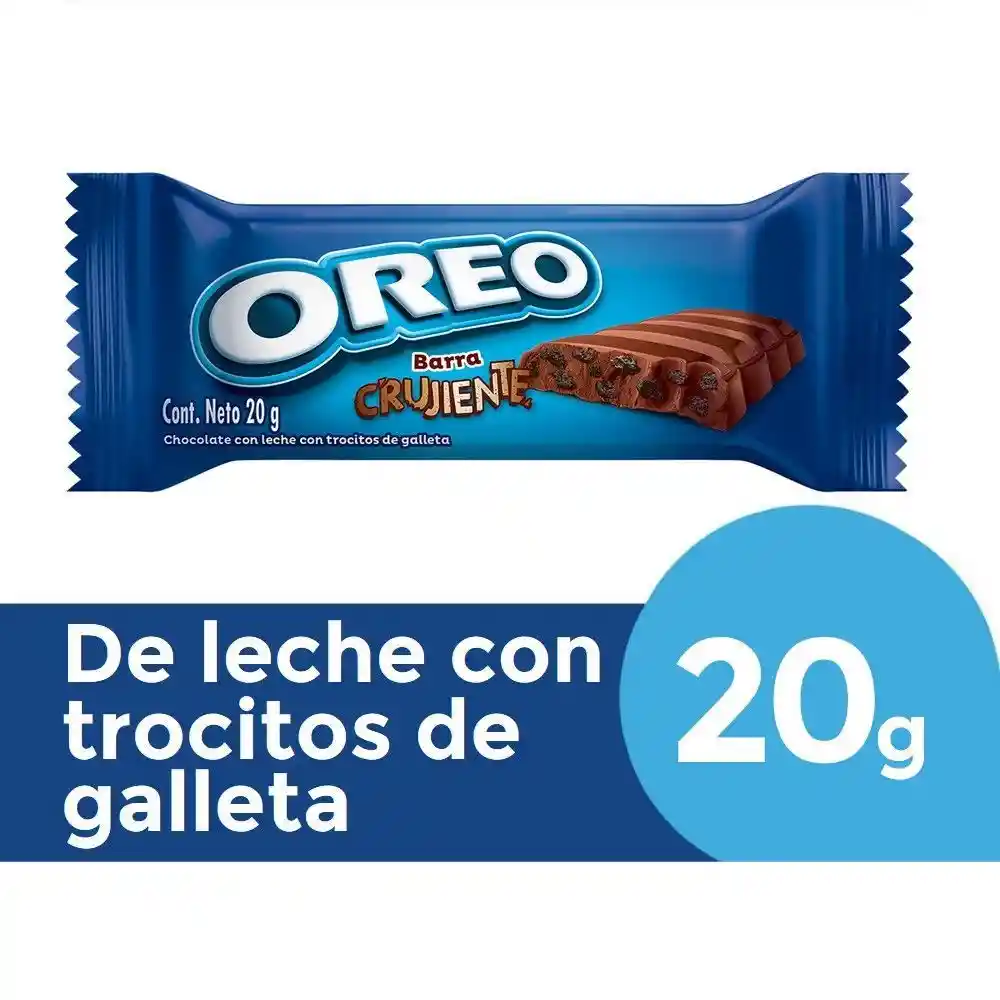 Oreo Barra de Chocolate Crujiente con Leche y Trozos de Galleta