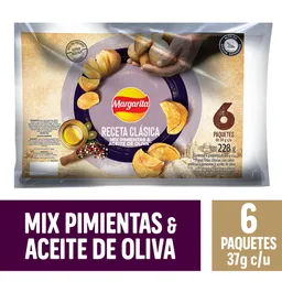 Margarita Papas Receta Clásica Mix Pimienta y Aceite de Oliva