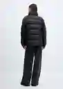 Abrigo Anorak Snowy Negro Talla M Mujer Mango