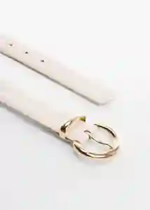 Cinturón Lizz Crudo Talla L Mujer Mango