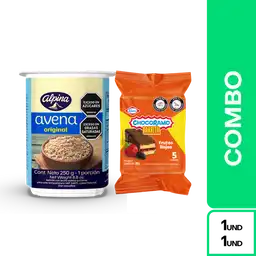 Combos Plus One: Avena Original Alpina + Barrita Chocoramo 5 Und