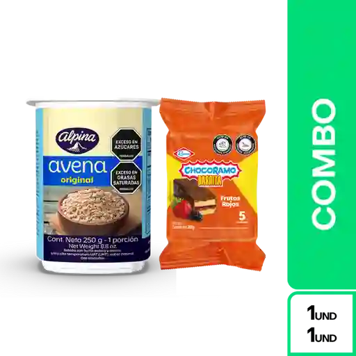 Combos Plus One: Avena Original Alpina + Barrita Chocoramo 5 Und