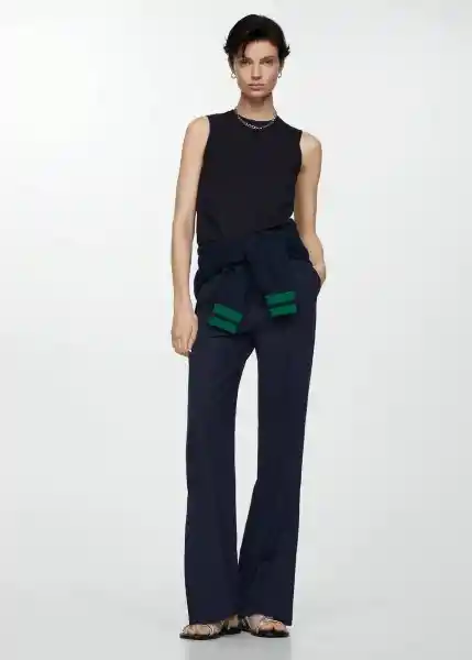 Top Gales Navy Talla S Mujer Mango